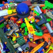 A Lot of Toy Guns - Toy Pistols in the 3 Box.