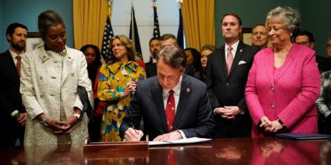 Virginia governor vetoes dozens of gun control bills